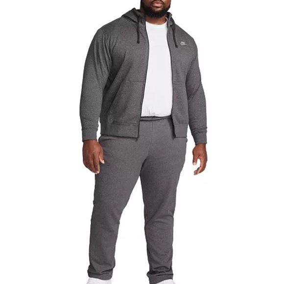 Nike Mens Charcoal Zip Up Sweater - Picture 5 of 12